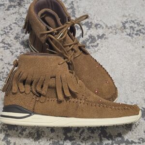 VISVIM Women’s FBT Shaman Folk Brown Suede Moccasin Sneakers 7-US 2015 *No Box*